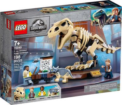 LEGO Jurassic World 76940 T. rex Dinosaur Fossil Exhibition front box art
