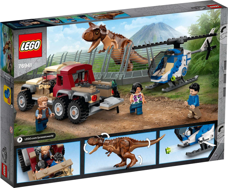 LEGO Jurassic World 76941 Carnotaurus Dinosaur Chase back box
