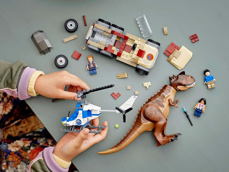 LEGO Jurassic World 76941 Carnotaurus Dinosaur Chase play scene