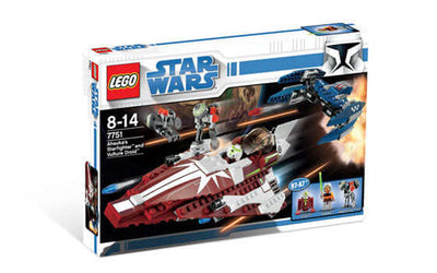 LEGO Star Wars 7751 Ahsoka's Starfighter and Vulture Droid front box art