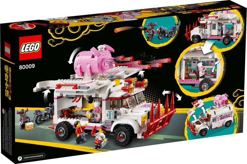 LEGO Monkie Kid 80009 Pigsy’s Food Truck back box art