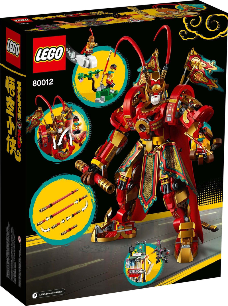 LEGO Monkie Kid 80012 Monkey King Warrior Mech back box art