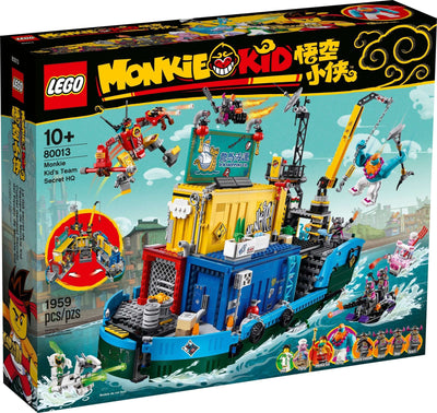 LEGO Monkie Kid 80013 Monkie Kid's Team Secret HQ front box art