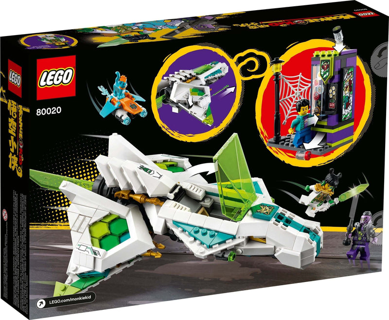LEGO Monkie Kid 80020 White Dragon Horse Jet back box art