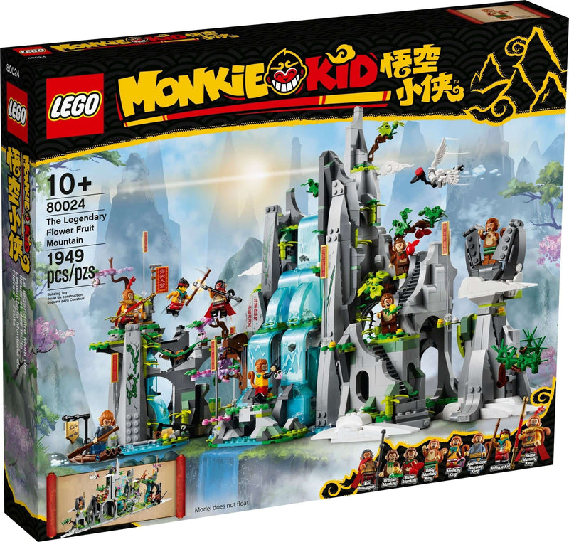 LEGO Monkie Kid 80024 The Legendary Flower Fruit Mountain front box art