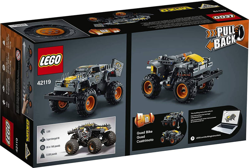 LEGO Technic 42119 Monster Jam Max-D back box art