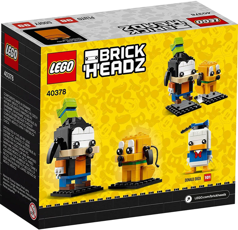 LEGO BrickHeadz 40378 Goofy & Pluto back box art