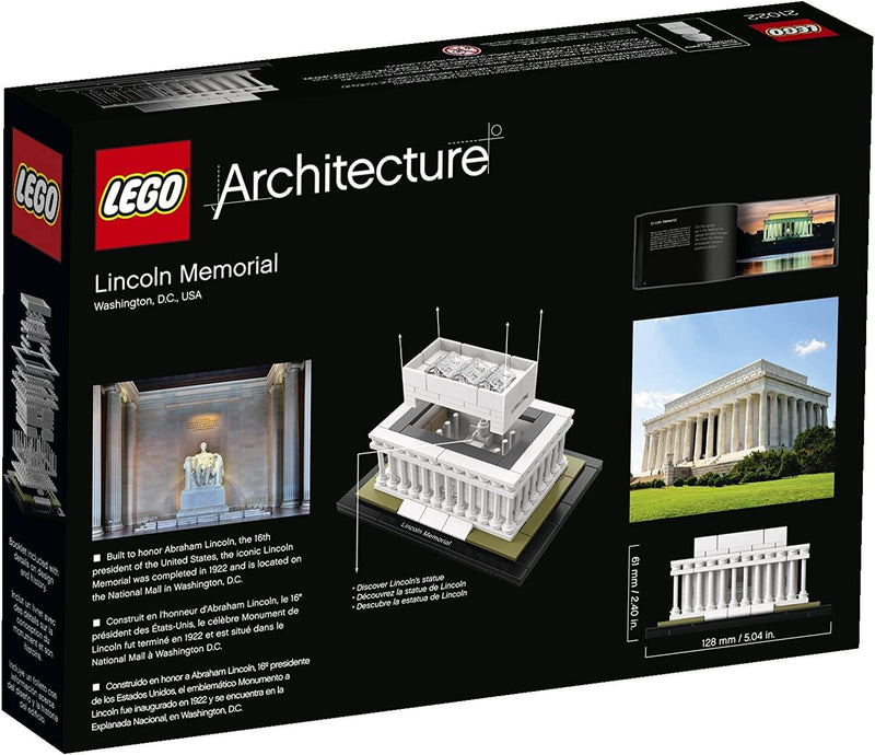 LEGO Architecture 21022 Lincoln Memorial back box art