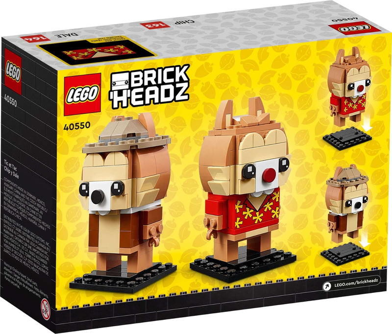 LEGO BrickHeadz 40550 Chip & Dale back box art