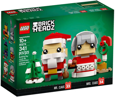 LEGO BrickHeadz 40274 Mr. & Mrs. Claus front box art