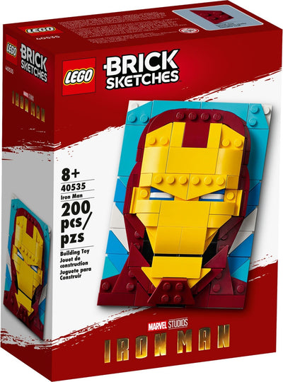 LEGO Brick Sketches 40535 Iron Man front box art
