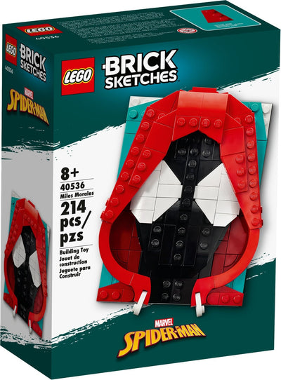 LEGO Brick Sketches 40536 Miles Morales front box art