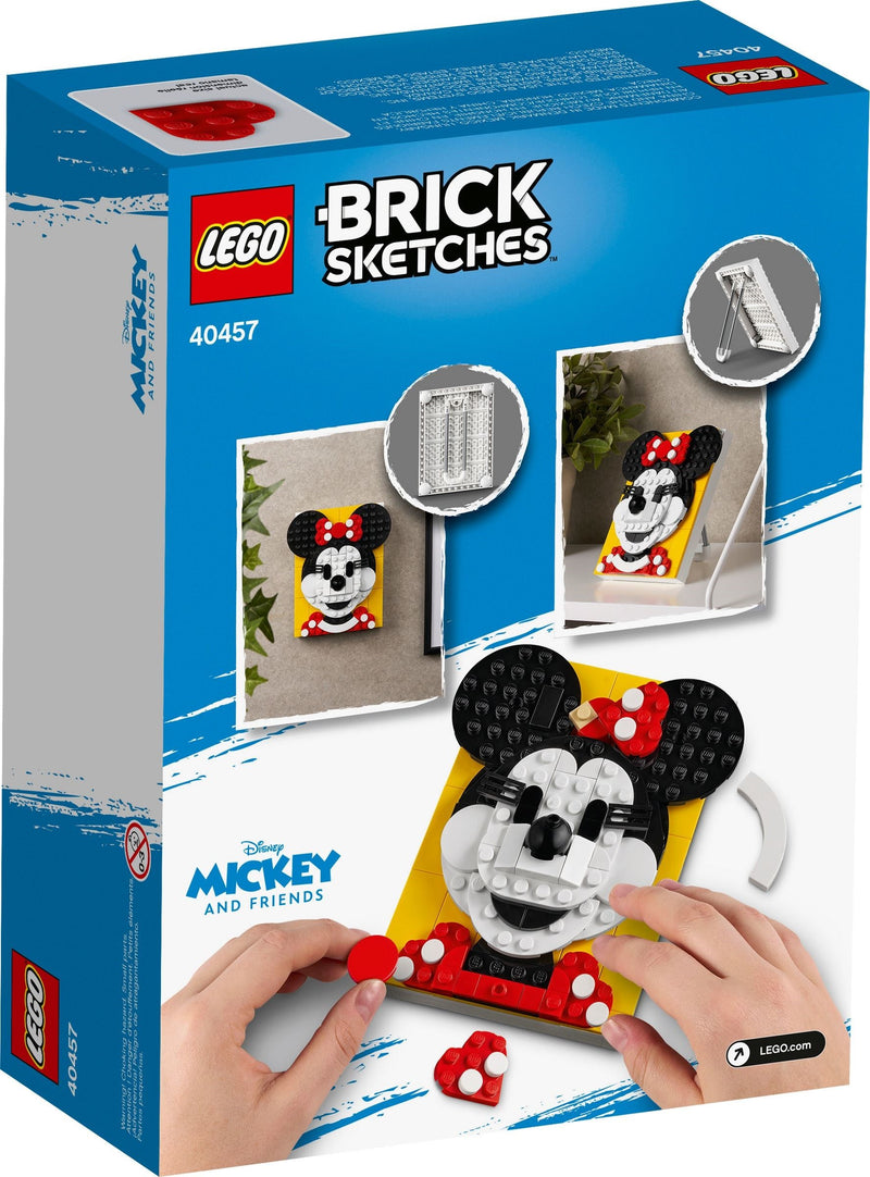 LEGO Brick Sketches 40457 Minnie Mouse back box art