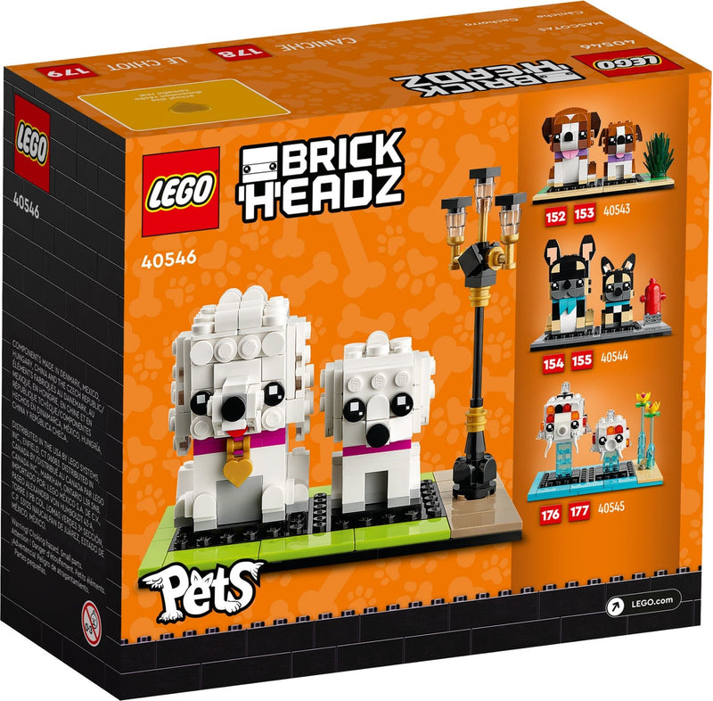 LEGO BrickHeadz 40546 Poodles back box art