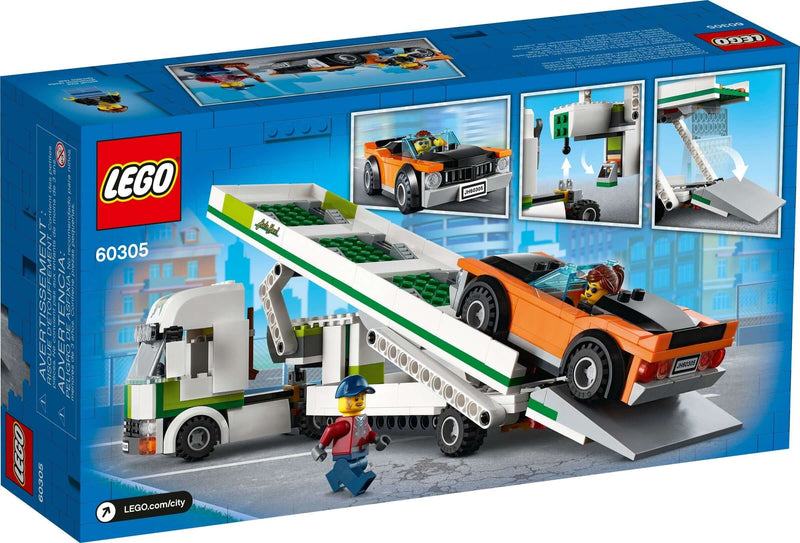 LEGO City 60305 Car Transporter back box art