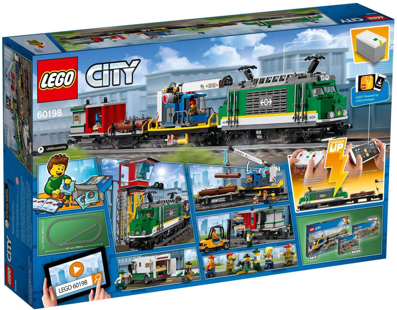 LEGO City 60198 Cargo Train back box art