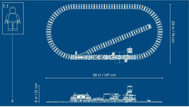 LEGO City 60198 Cargo Train blueprint
