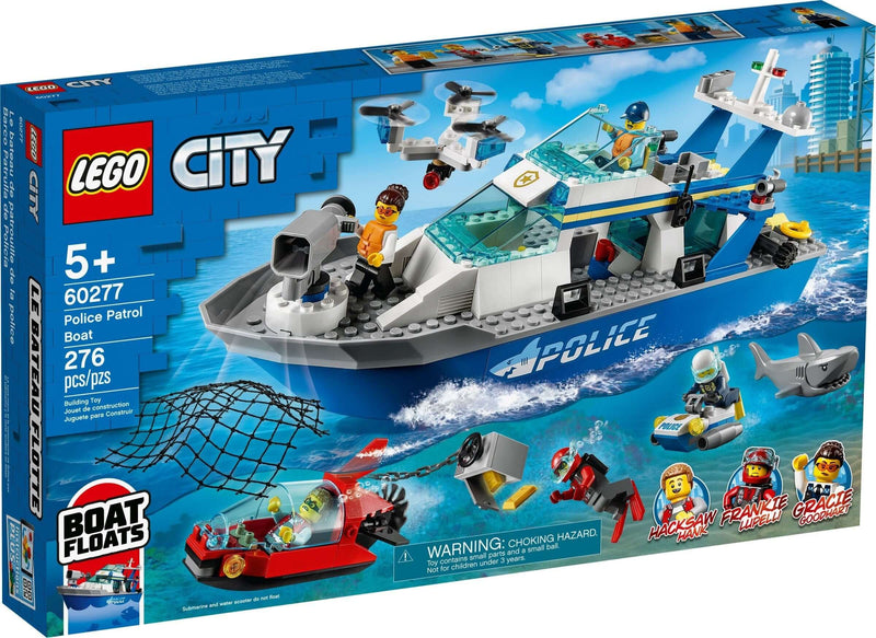 LEGO City 60277 Police Patrol Boat front box art