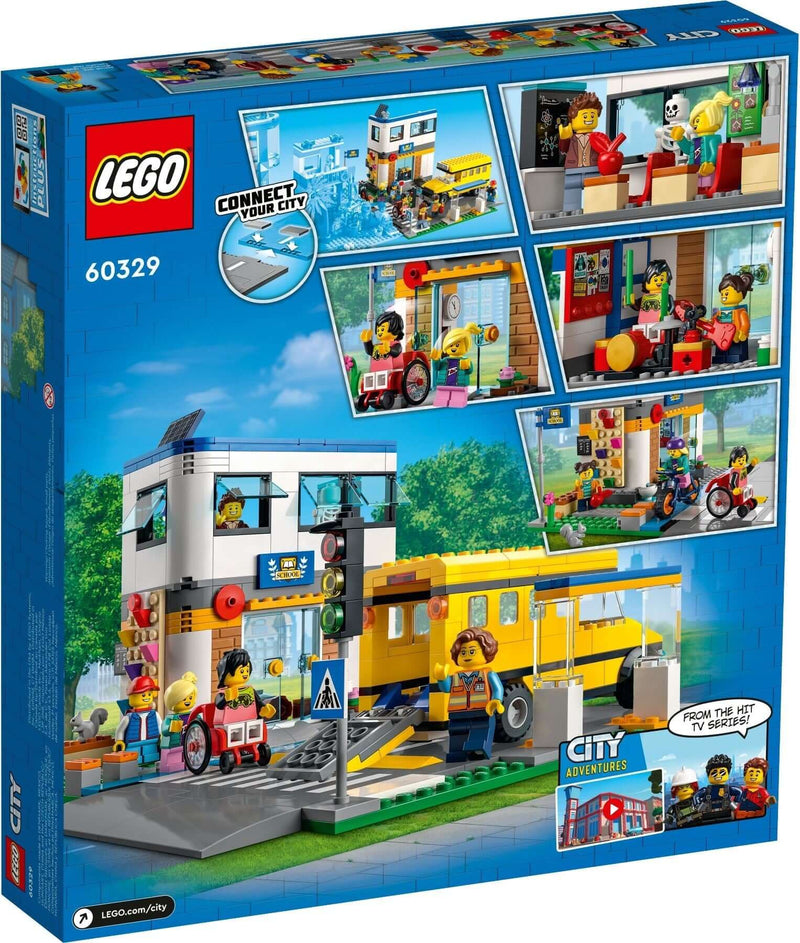 LEGO City 60329 School Day back box art