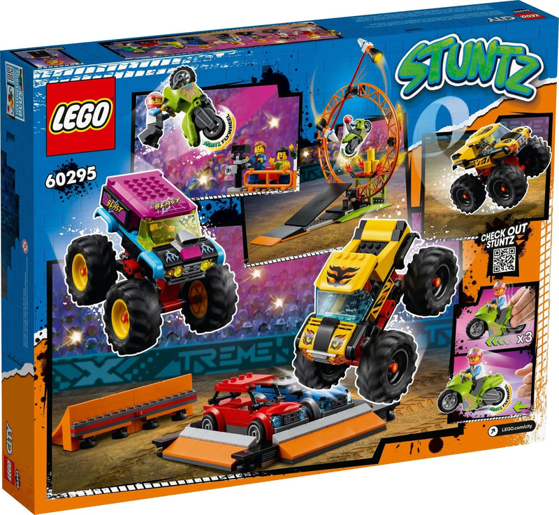 LEGO City 60295 Stunt Show Arena back box art