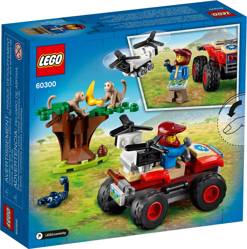 LEGO City 60300 Wildlife Rescue ATV back box art