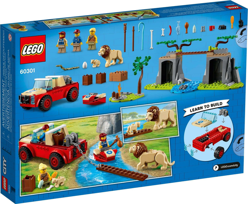 LEGO City 60301 Wildlife Rescue Off-Roader back box art