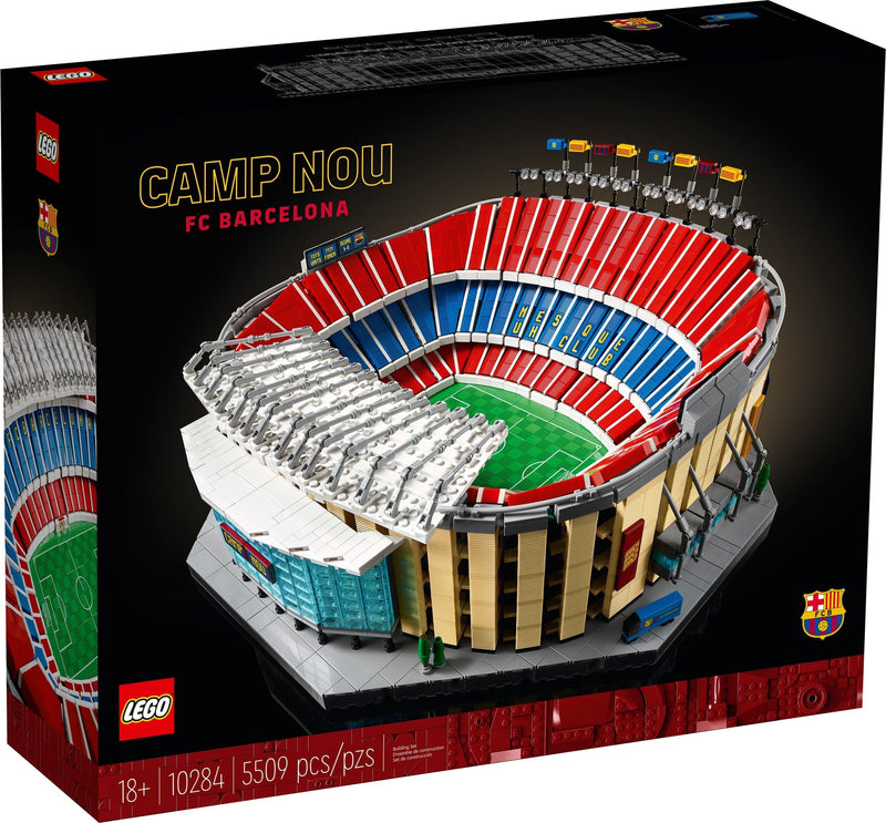 LEGO ICONS 10284 Camp Nou - FC Barcelona front box art