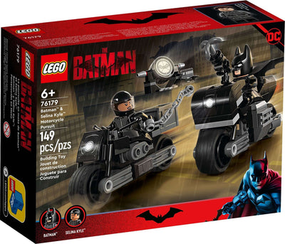 LEGO DC 76179 Batman & Selina Kyle Motorcycle Pursuit front box art