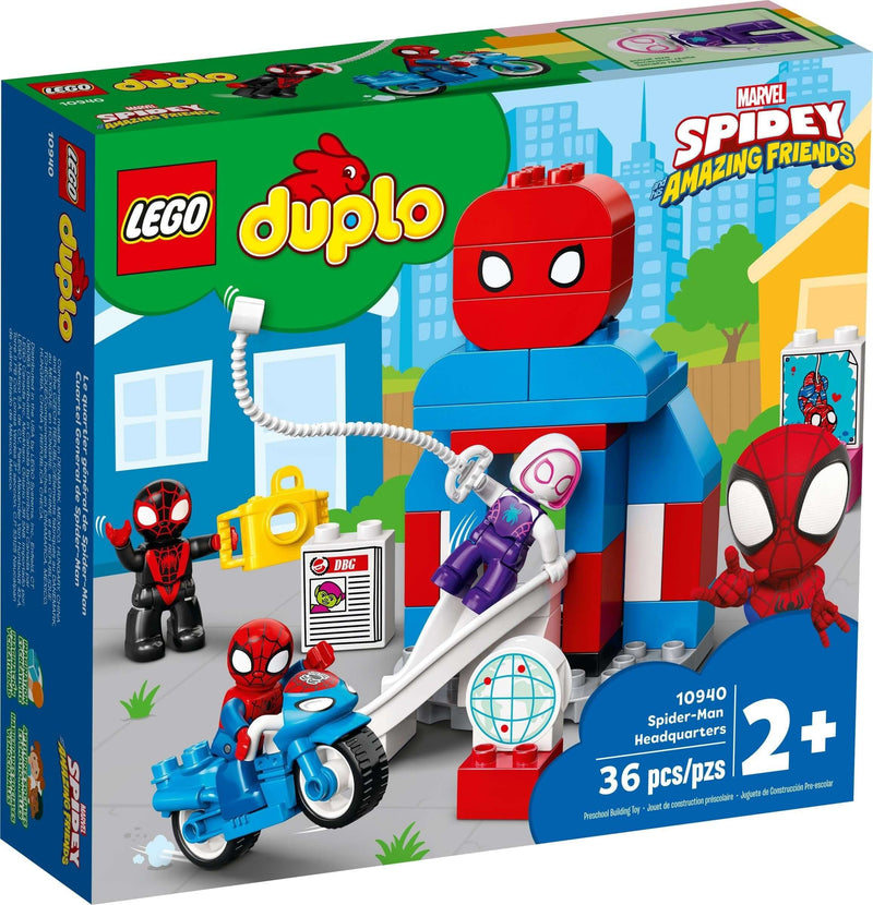 LEGO DUPLO 10940 Spider-Man Headquarters front box art