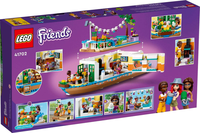 LEGO Friends 41702 Canal Houseboat back box art