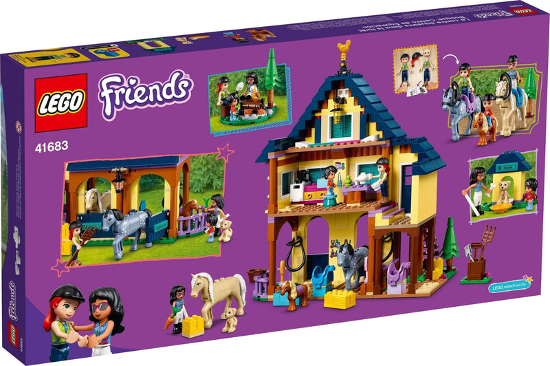 LEGO Friends 41683 Forest Horseback Riding Centre back box art