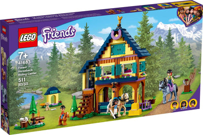 LEGO Friends 41683 Forest Horseback Riding Centre front box art