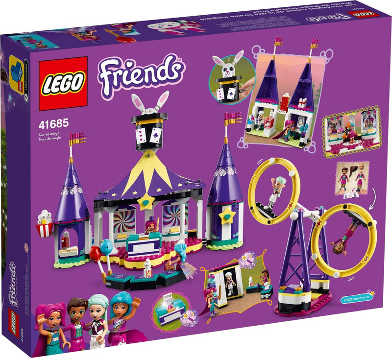 LEGO Friends 41685 Magical Funfair Roller Coaster back box art