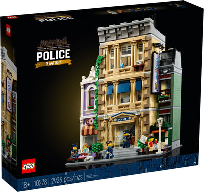 LEGO ICONS 10278 Police Station front box art