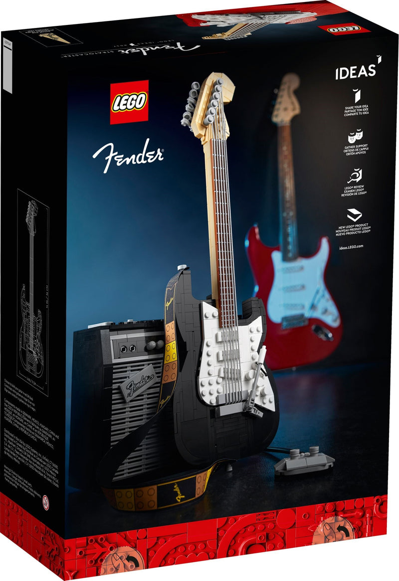 LEGO Ideas 21329 Fender Stratocaster back box art