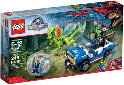 LEGO Jurassic World 75916 Dilophosaurus Ambush front box art