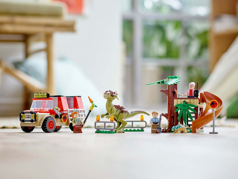 LEGO Jurassic World 76939 Stygimoloch Dinosaur Escape display