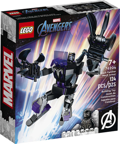 LEGO Marvel 76204 Black Panther Mech Armor front box art