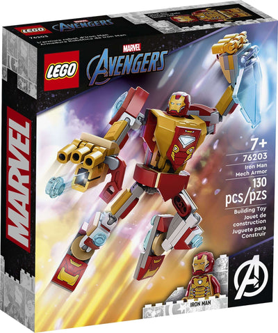 LEGO Marvel 76203 Iron Man Mech Armor front box art