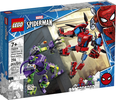 LEGO Marvel 76219 Spider-Man & Green Goblin Mech Battle front box art