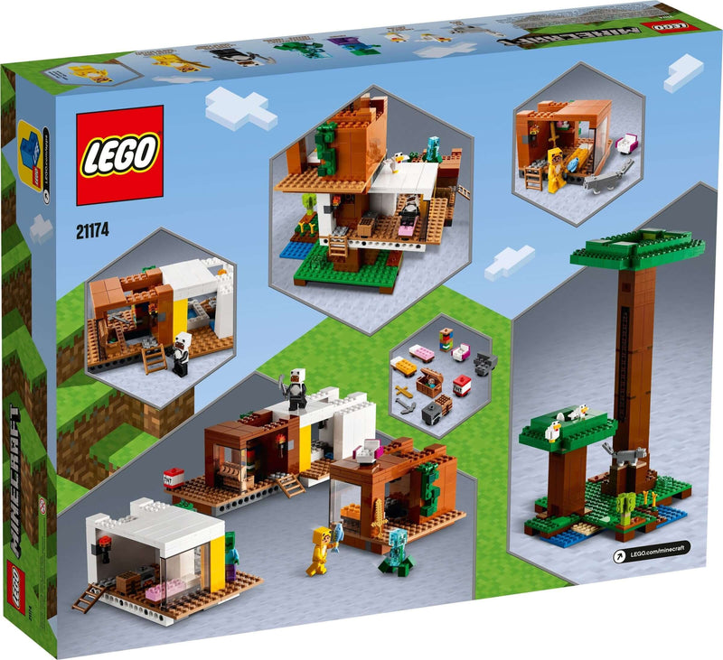 LEGO Minecraft 21174 The Modern Treehouse back box art