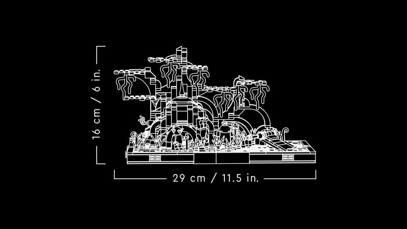 LEGO Star Wars 75330 Dagobah Jedi Training Diorama blueprint