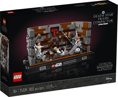 LEGO Star Wars 75339 Death Star Trash Compactor Diorama front box art