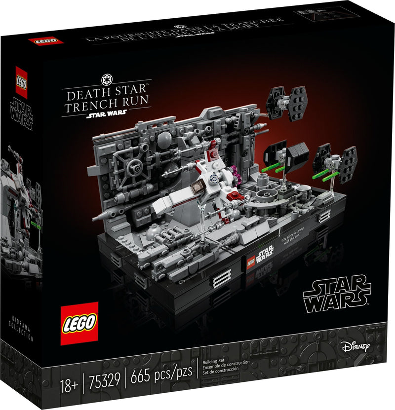 LEGO Star Wars 75329 Death Star Trench Run Diorama front box art