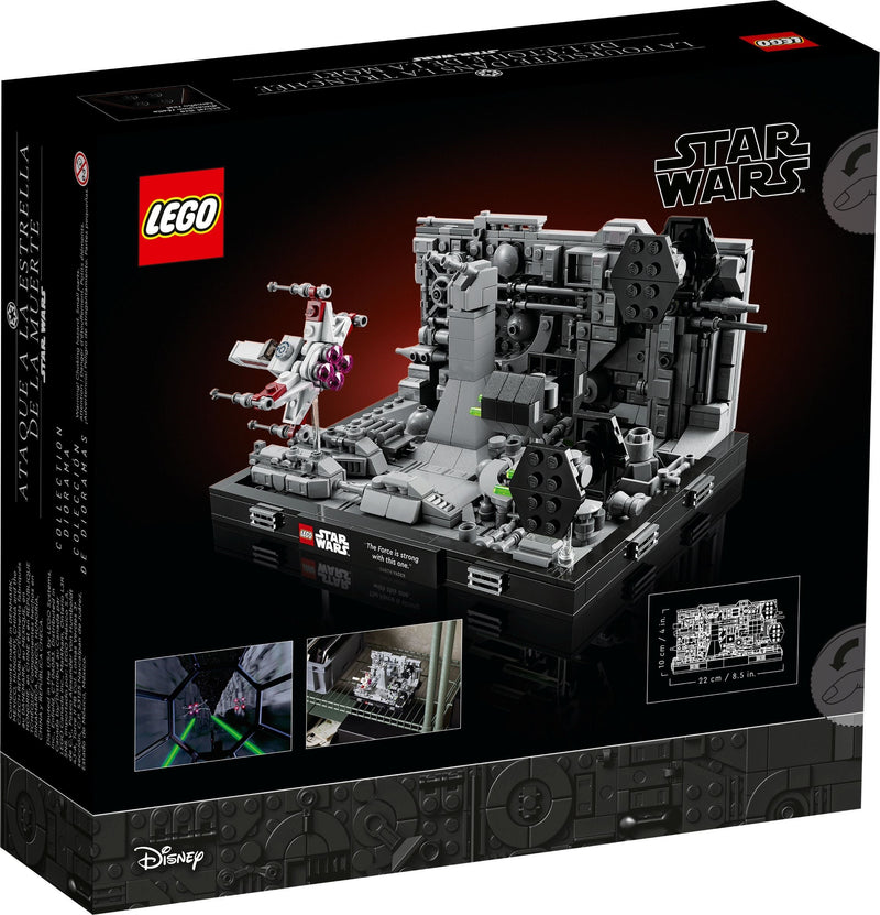 LEGO Star Wars 75329 Death Star Trench Run Diorama back box art