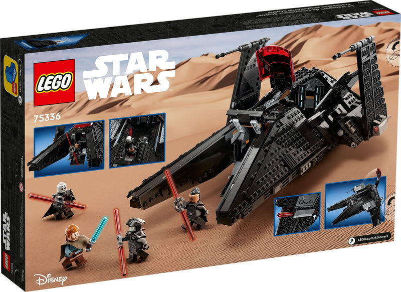 LEGO Star Wars 75336 Inquisitor Transport Scythe back box art