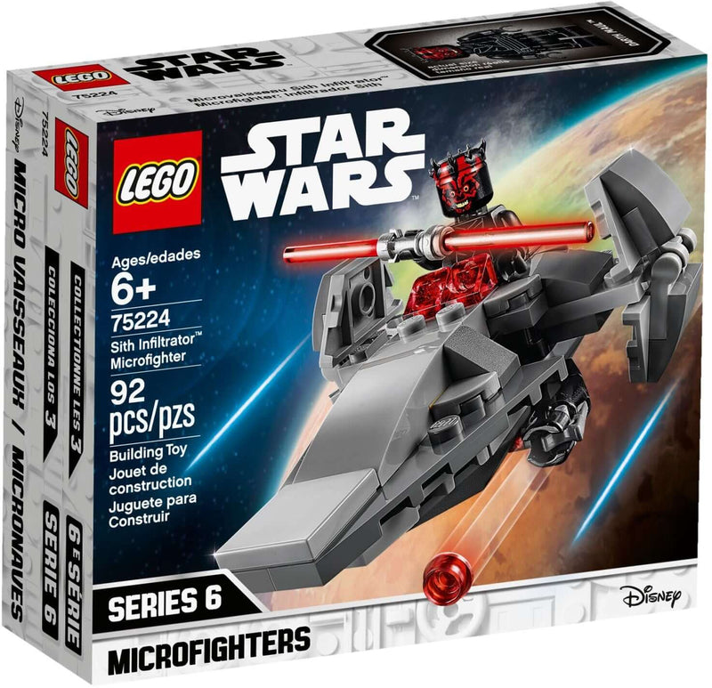 LEGO Star Wars 75224 Sith Infiltrator Microfighter front box art