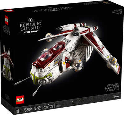 LEGO Star Wars 75309 Republic Gunship (UCS) front box art