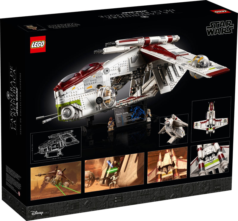 LEGO Star Wars 75309 Republic Gunship (UCS) back box art