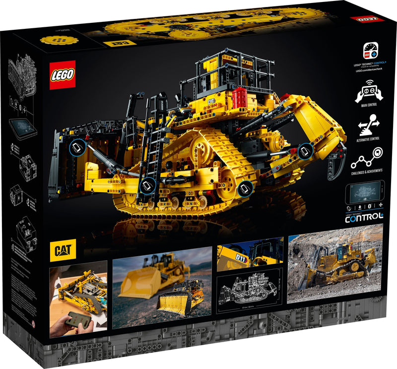 LEGO Technic 42131 Cat D11 Bulldozer back box art